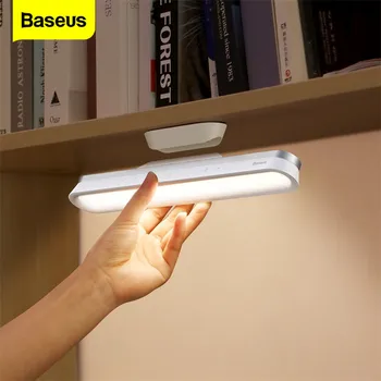 

Baseus Stepless Dimming LED Reading Desk Lamp USB Rechargeable Table Lamp for Study Touch Magnetic Bedside Lamp Night Light Home