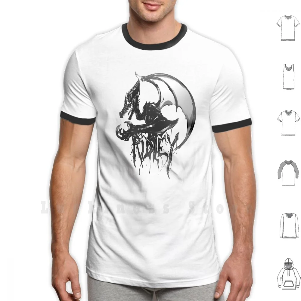 Maglietta Ridley - Metroid Fai Da Te 100% Cotone 6Xl Ridley Metroid Orpheon Space Pirate Nintendo