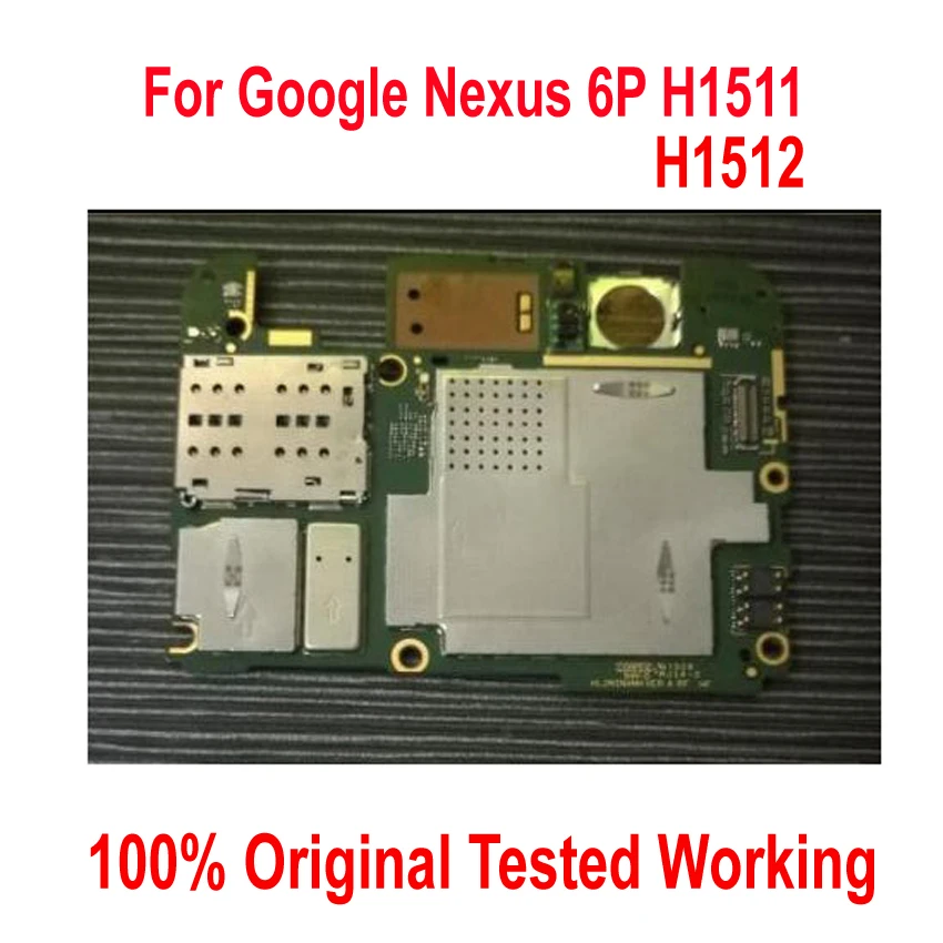 Оригинальная Рабочая материнская плата разблокировки для Google Nexus 6P H1511 H1512 Nexus6P