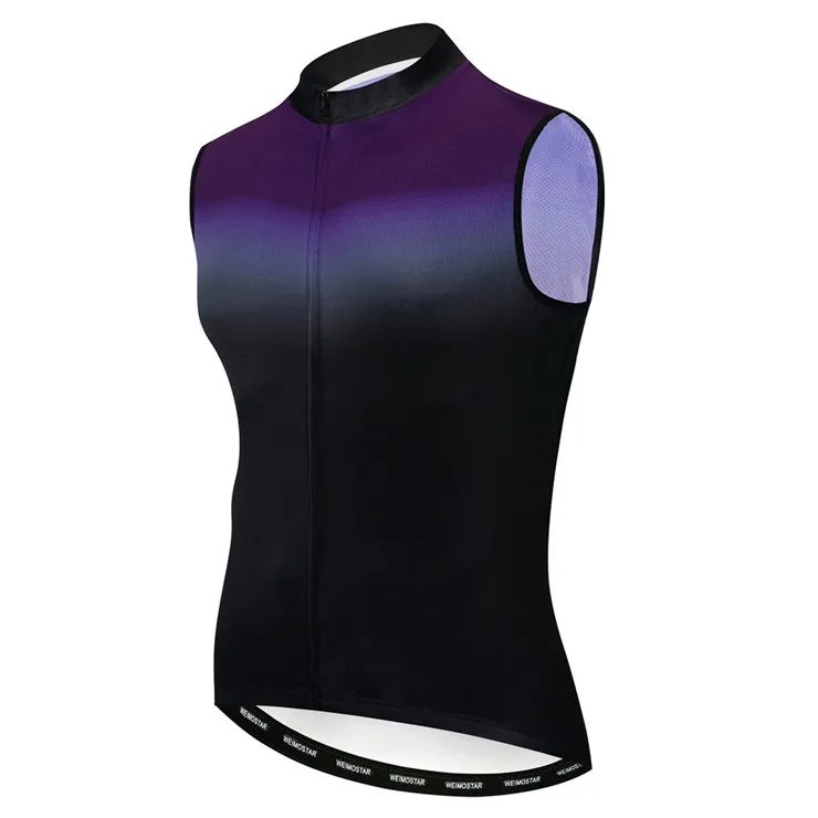 thumbnail image 1 of 2021 Jersey de ciclismo sin mangas para hombre, ropa de ciclismo de montaña, maillot de ciclismo de carreras, camiseta de verano negra, azul y roja, 1 of 5