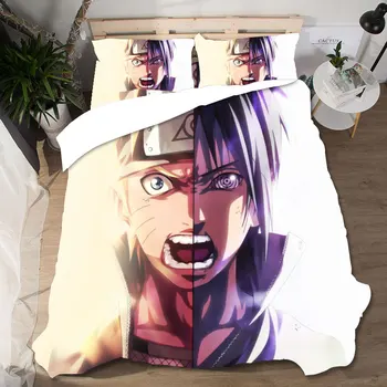 

3d King Size Bedding Set Home Textiles Bed Linen NARUTO Ropa De Cama Sabanas Gift Comforter Bedding Sets Girls Bed Linen Poplin