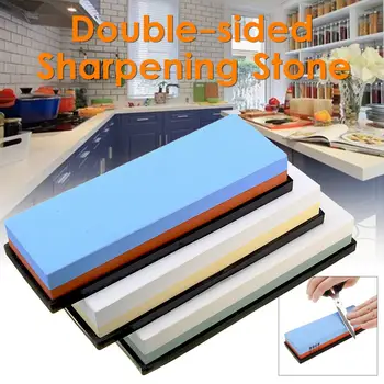 

Kitchen Knife Sharpener Whetstone Water Stone Honing Knife Grinder Sharper Sharpening Stone With Stand Tools Knives Accessories