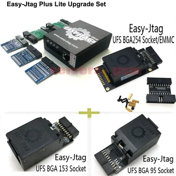 

2020 new Easy JTAG plus box + Easyjtag UFS 95 adapter plug JTAG easy UFS 153 adapter plug+Easyjtag UFS BGA-254 Socket /EMMC 254
