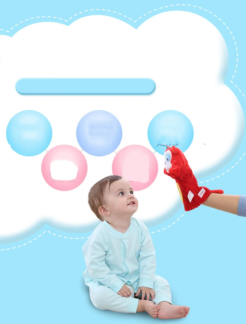 Jollybaby Happyybaby марионетки-животные раннего обучения просвещение игрушки родителей игра мягкие игрушки куклы для театра марионеток перчатки для детей