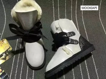 

In 2019, Europe's latest fashion high-quality snow boots, real sheepskin, 100% natural wool, women's boots, free delivery