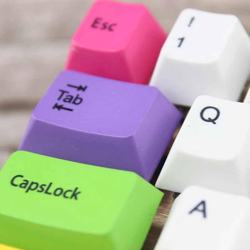Cherry Profile 60 Keyboard Poker Layout Keycaps For Mechanical Keyboard Gh60 Xd60 Thick PBT Keycap Set 4