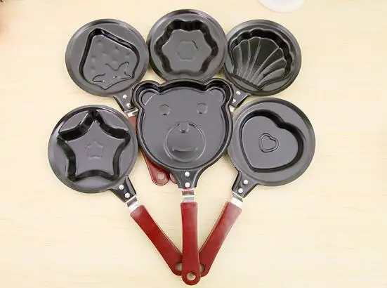 

Креативные кухонные принадлежности 6 видов стилей прекрасный мультфильм жареный сковорода для яиц с принтом «сердце» с Жареный сковорода для яиц теплый завтрак для яичницы