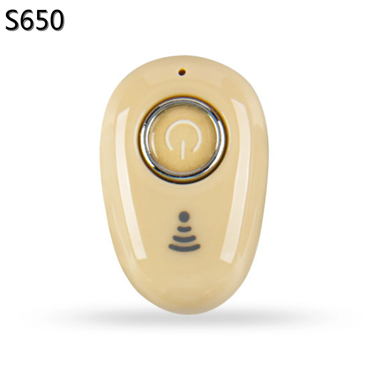 S750 S650 беспроводные Bluetooth наушники, мини моно наушники, одиночные скрытые бизнес наушники, невидимые наушники для телефонов IPhone Xiaomi - Цвет: S650 light yellow
