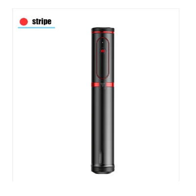 Red Stripe Bluetooth селфи палка портативный ручной смартфон Xr камера штатив с беспроводным пультом дистанционного управления для iPhone samsung huawei Android IOS - Цвет: Red Stripe