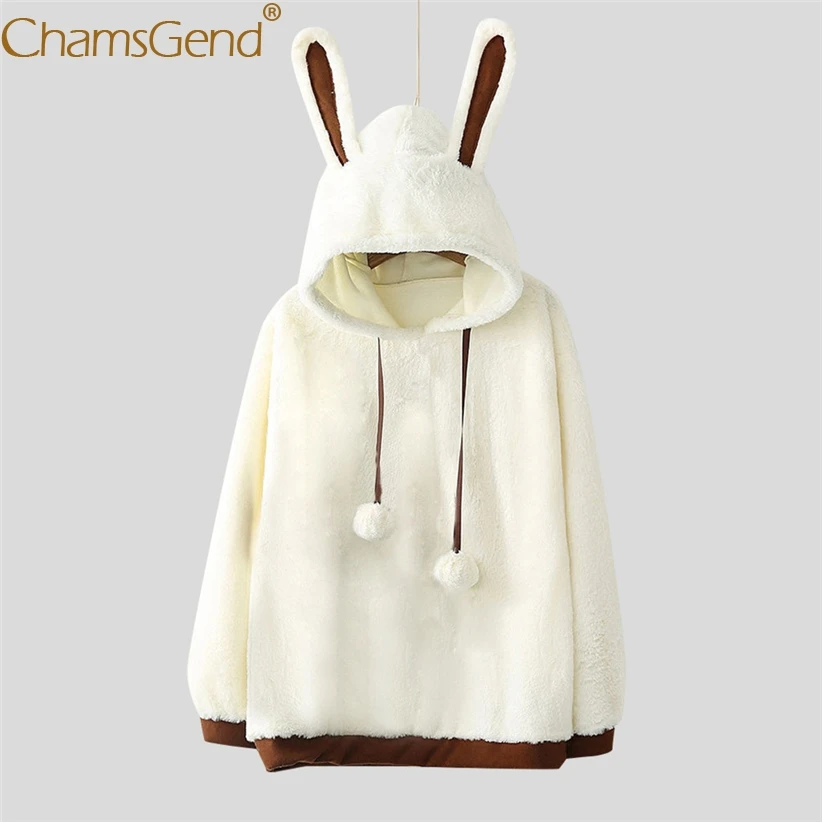 Милая зимняя куртка с длинными ушами кролика кроличья толстовка женская обувь