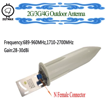 

ZQTMAX GSM antenna 4G booster antenna 3G 4G LTE antenna 28dBi N female for 2G 3G 4G LTE mobile signal repeater booster