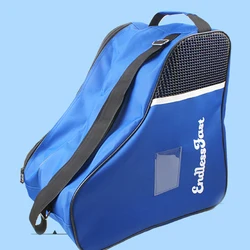 Professional Skate Bag Lovely Backpack Increase Capacity Roller Figure Skating Storage Bag Shoulder Pink Blue For Children Adult