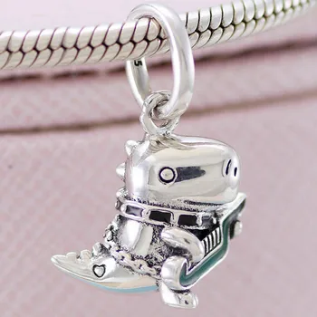

Original Green Enamel Dino the Dinosaur Punk Band Pendant Beads Fit 925 Sterling Silver Bead Charm Bracelet Diy Jewelry