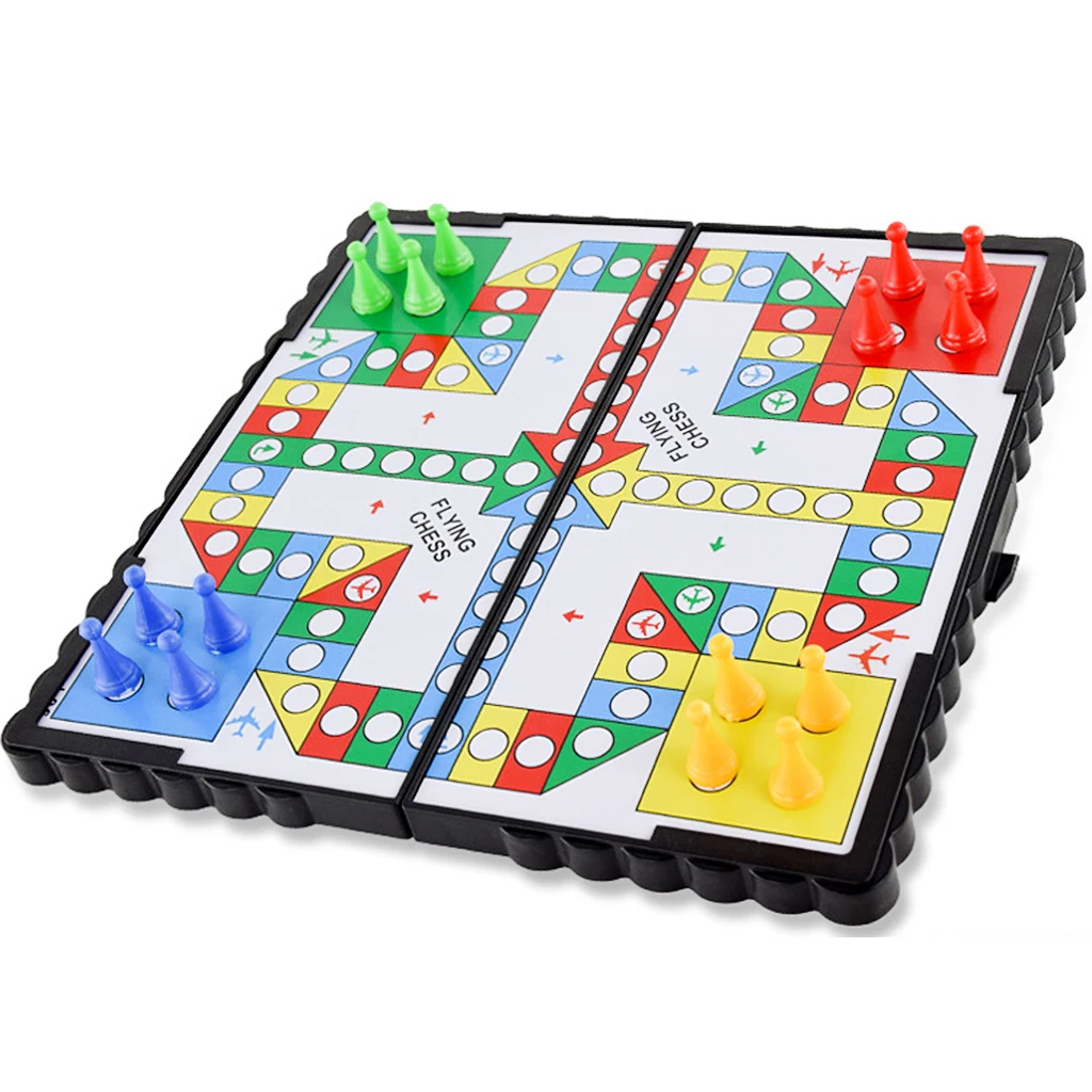  Travel Board Game Plastic Flying Chess Kids Adult Party Game Set