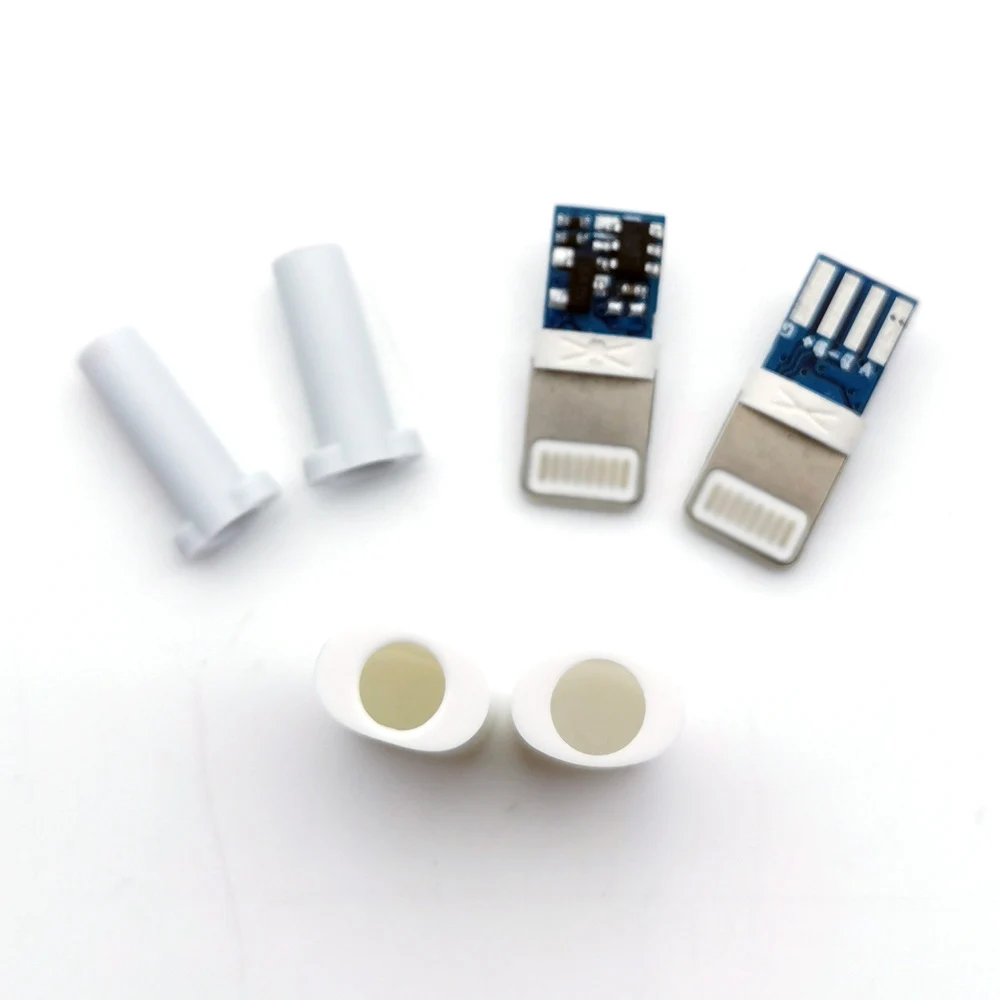 2A 4pin Lightning Dock USB Plug 8p with chip board Male connector  DIY welding Data cable interface For iphone IOS 5/6s/7/8 plus