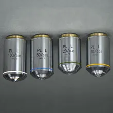 Металлографический микроскоп дальний Бесконечность плоское поле объектив PLL 5 10 20 40 50 60 80 100X