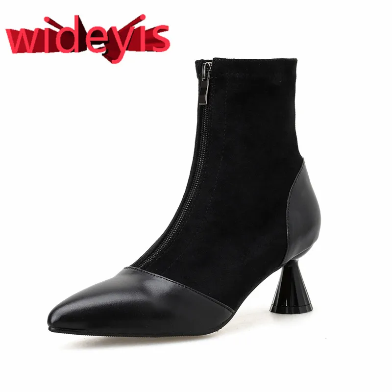 

Shoes woman WIDEYIS leather women's boots can choose thin inner lining and thick inner lining for autumn and winter wear