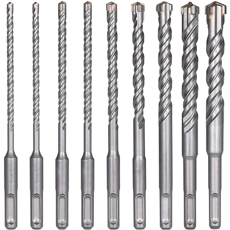 Hammer Drill Bit Set, 9pcs (5mm-16mm 