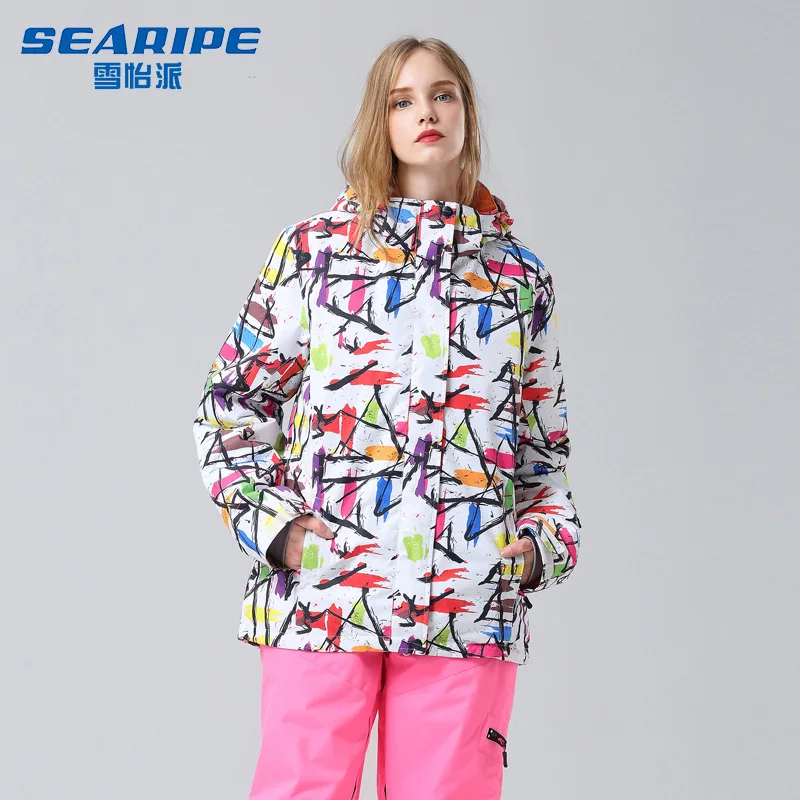 

High Quality Women Winter Ski Jackets Outdoor Hunting Wind Stopper Skiing Climbing Snowboarding Waterproof Lady's Sport Jackets
