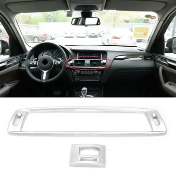 

2Pcs/Set Left-Hand Drive Center Console AC Outlet Chromium Plating Air Vent Cover Trim Fit for BMW X3 F25 2011 2012 2013-2017