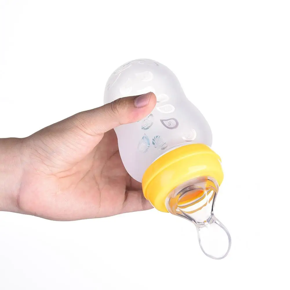 SUVI силиконовая Мягкая ложка бутылочка для кормления с чехлом для маленьких детей на восток мушный рис принять медицину есть суп BPA