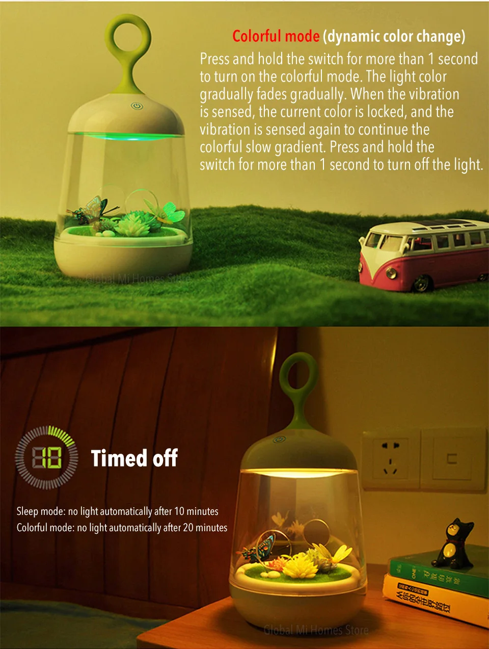 Бутылочка-амулет креативный Ночной свет светодиодный сенсорный прикроватная лампа USB настольная лампа с зарядкой подключаемого модуля красочная музыкальная мечта