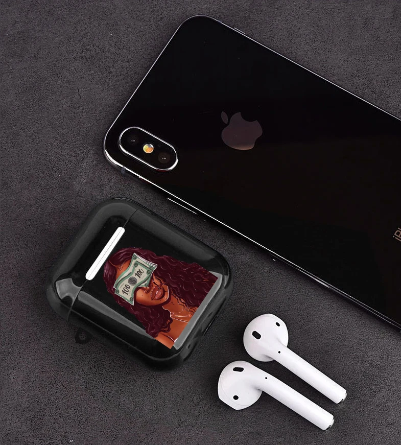 Чехол для телефона Make Money Not Friends Kash черный чехол Airpods 2 1 наушников мягкий из ТПУ