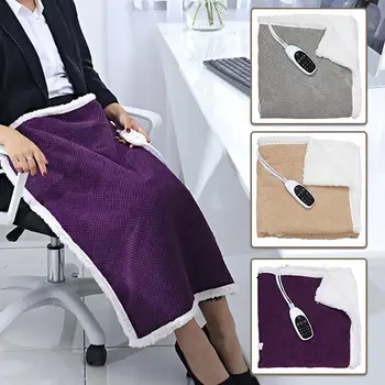 

Winter Electric Heated Blanket Double-sided Heating Blanket Car Office Use Warm Blanket Winter Home Carpet #CW