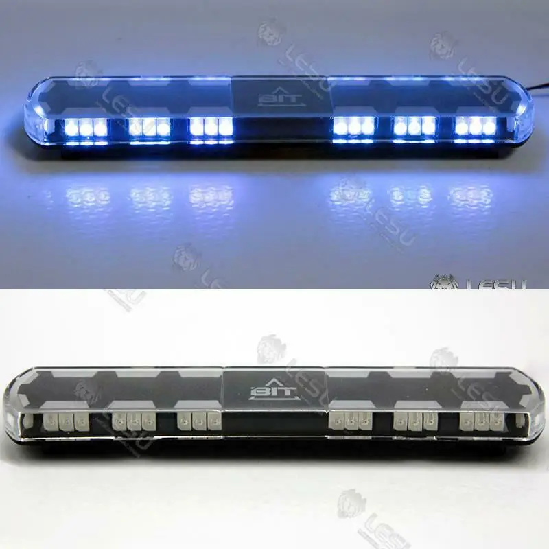 LESU Roof Caution LED Light Warning Lamp Flashing for 1/14 RC TAMIYA Fire Truck Tractor Dumper DIY Model Car