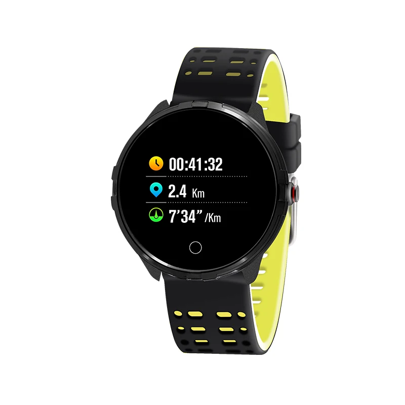 Новости X7 смарт-часы с пульсометром кровяное давление кислородные часы IP68 Водонепроницаемые для Android и IOS смарт-телефон спортивные Смарт-часы - Цвет: Цвет: желтый