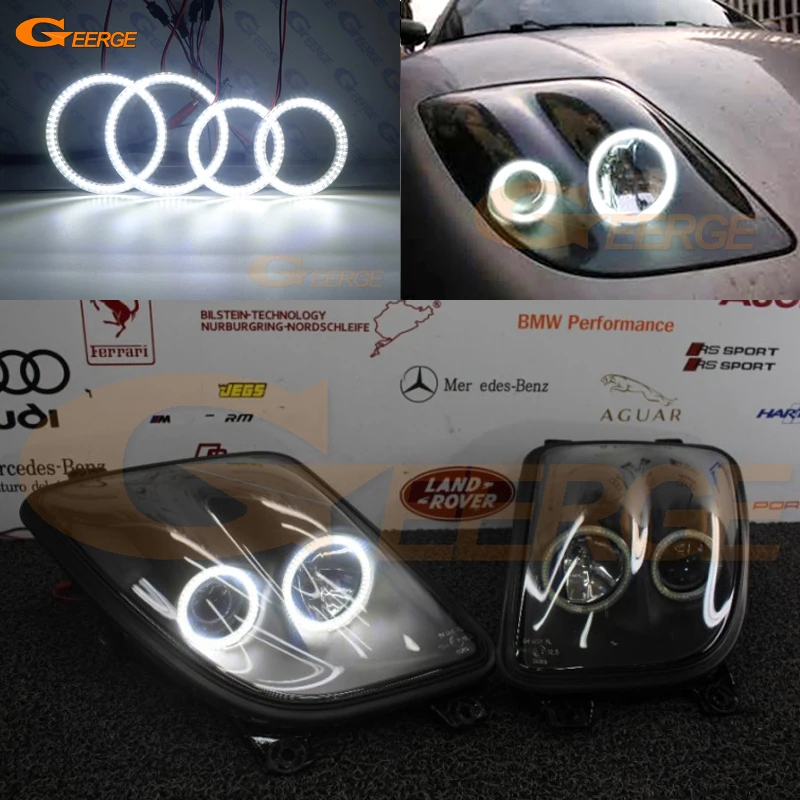 Для Fiat Coupe 1993 1994 1995 1996 1997 1998 1999 2000 ультра яркий SMD светодиодный комплект колец