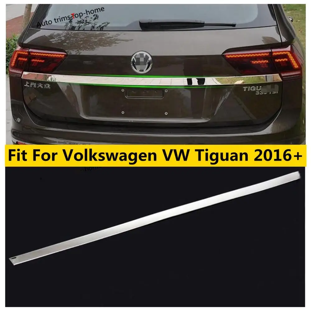 ACCESSORIES FOR VW TIGUAN 2016-2019 TUNING TAILGATE CHROME BAR - REAR STRIP