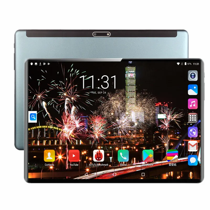 

Android 9.0 Octa Core 10 inch Tablet PC 6GB RAM 128GB ROM 8MP WIFI A-GPS 4G LTE Phone Call Dual SIM 2.5D Tempered Glass IPS