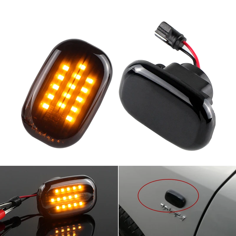 2 шт. светодиодные боковые указатели поворота для Toyota Corolla RAV4 Prius Yaris Camry Vios Hilux semx