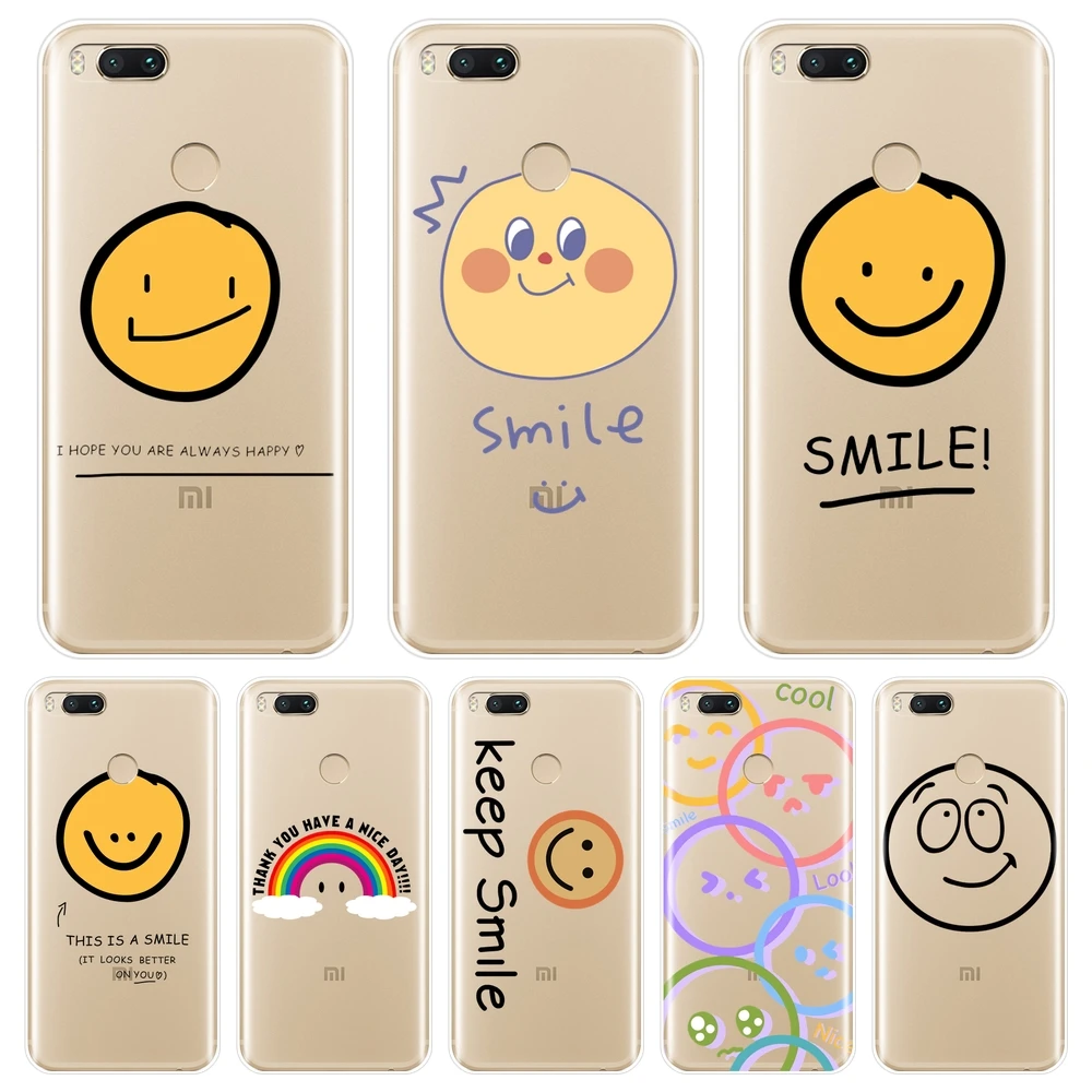 Милый розовый чехол-накладка Smile Funny Love для Xiaomi MI A1 A2 LITE 8 SE мягкий силиконовый