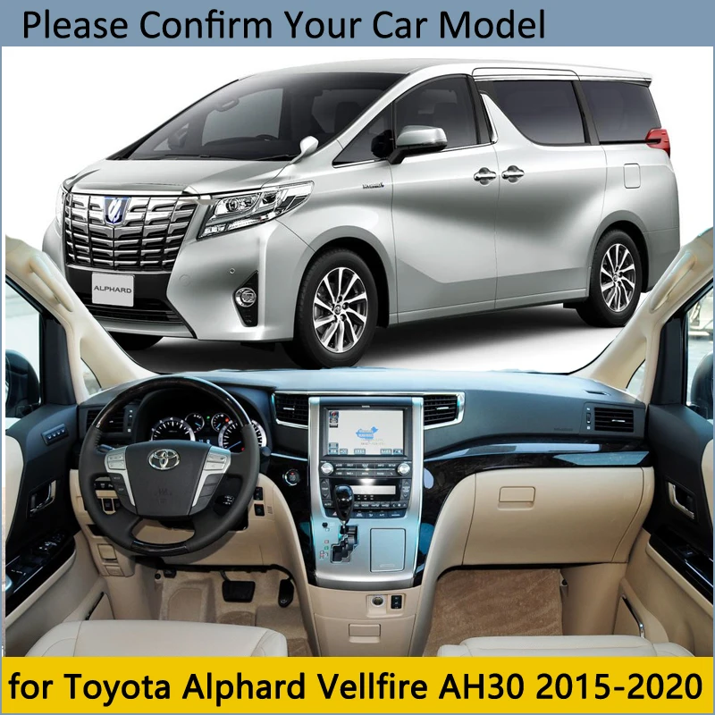 Защитная накладка на приборную панель для Toyota Alphard Vellfire 30 AH30~ автомобильные аксессуары приборная панель коврик от солнца