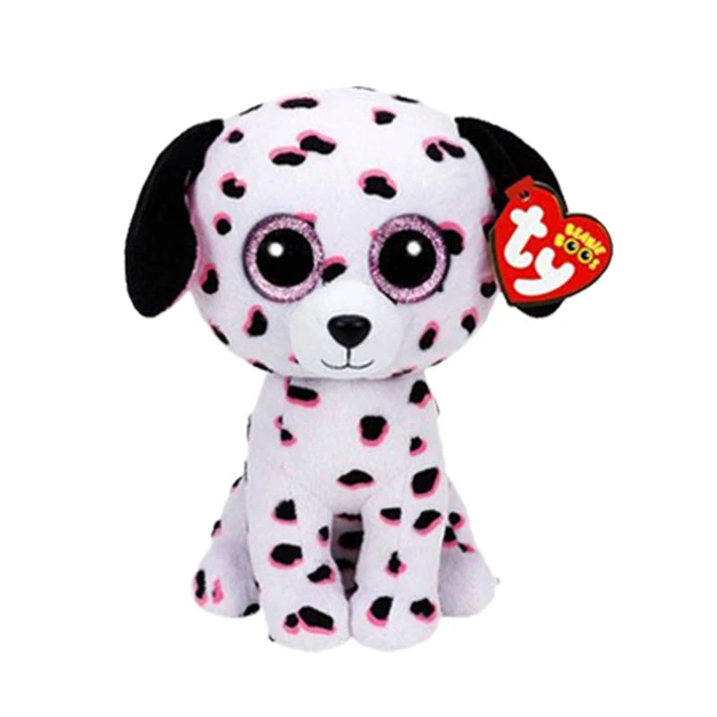 新6 15センチメートルty Big Glitter目ダルメシアンぬいぐるみぬいぐるみグッズ犬人形玩具クリスマス誕生日ギフト男の子と女の子 Stuffed Plush Animals Aliexpress