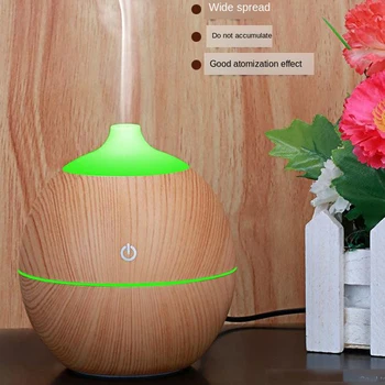 

Wood-grain Humidifier Colorful Round-mouth Humidifier Minimum Silent Home Office USB Humidifier Special Price