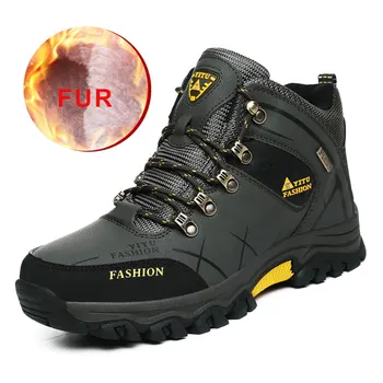 

2019 New Men Shoes Ankle Non-slip Men Winter Shoes Keep Warm High Quality Mens Winter Boots Big Size 47 Outdoor Hiking