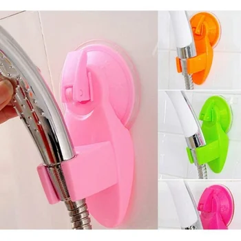 

Bathroom Strong Attachable Shower Head Holder Movable Bracket Powerful Bathroom Seat Holder Shower Fixed Bracket Suction Type