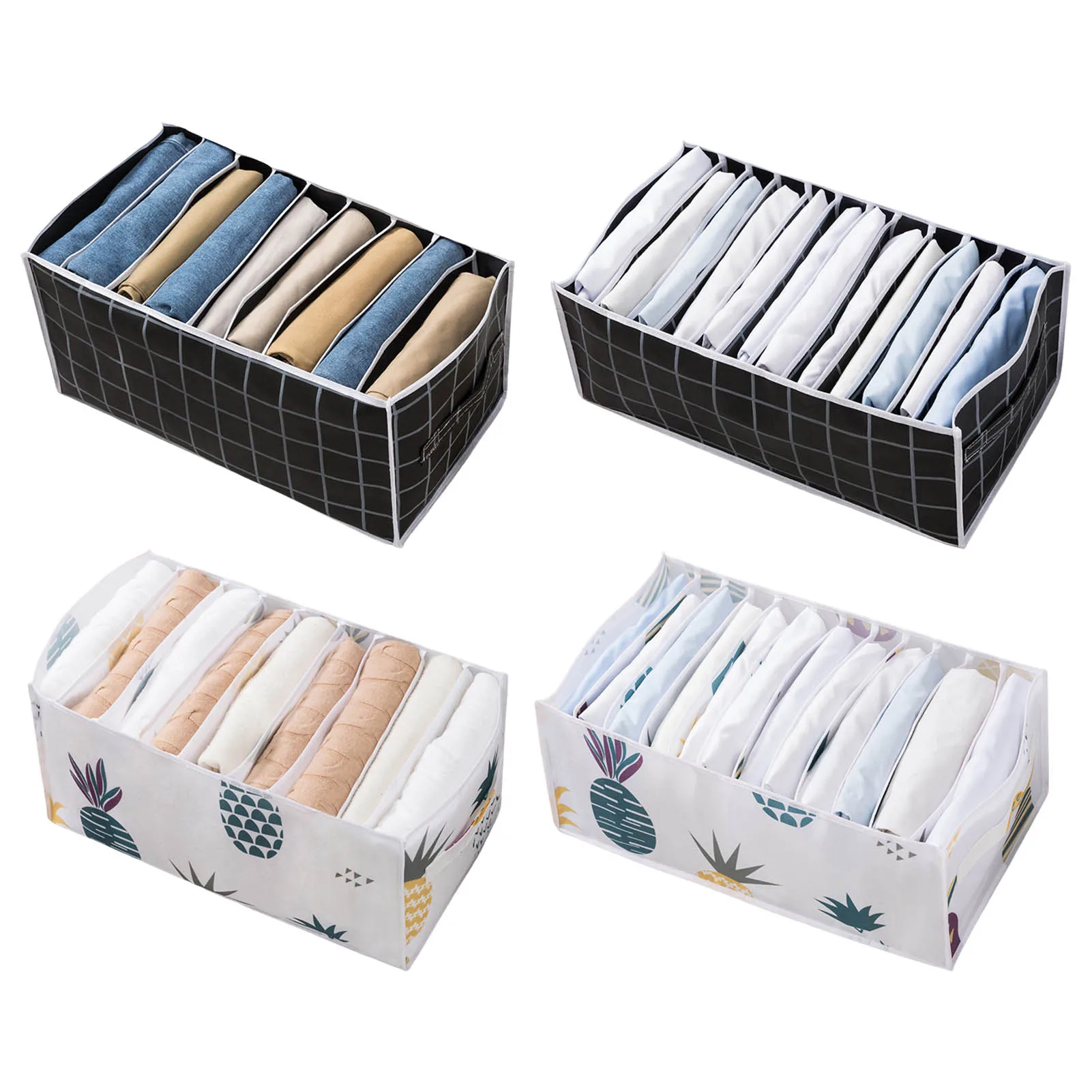 Clothes Organizer Wardrobe Clothes Organizer Grid Storage Box Washable Storage Containers 9 12