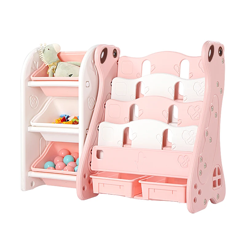 

Bookshelf floor children's toy storage rack home simple baby picture book rack children's toy cabinet bookshelf rack