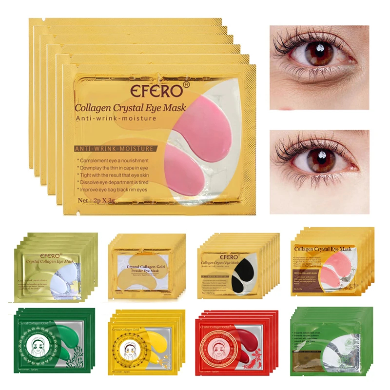 5pair Collagen Powder Eye Mask Gel Eye Patch Under Eye Dark Circle Remover Gel Pads Sheet Mask Gold Mask Patches Skin Care Creams Aliexpress