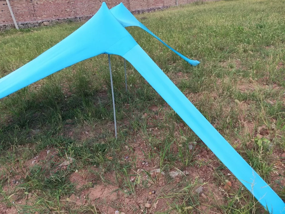 DIY Размер лайкра 3-4 человека Oudoor Сверхлегкий Кемпинг палатка пляжный зонтик палатка