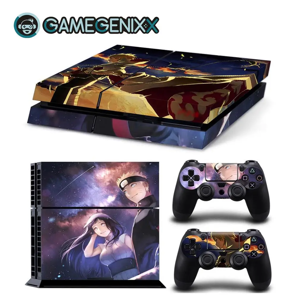 GAMEGENIXX Skin Sticker Protective Vinyl Decal for PS4 Console and 2 Controllers- Naruto