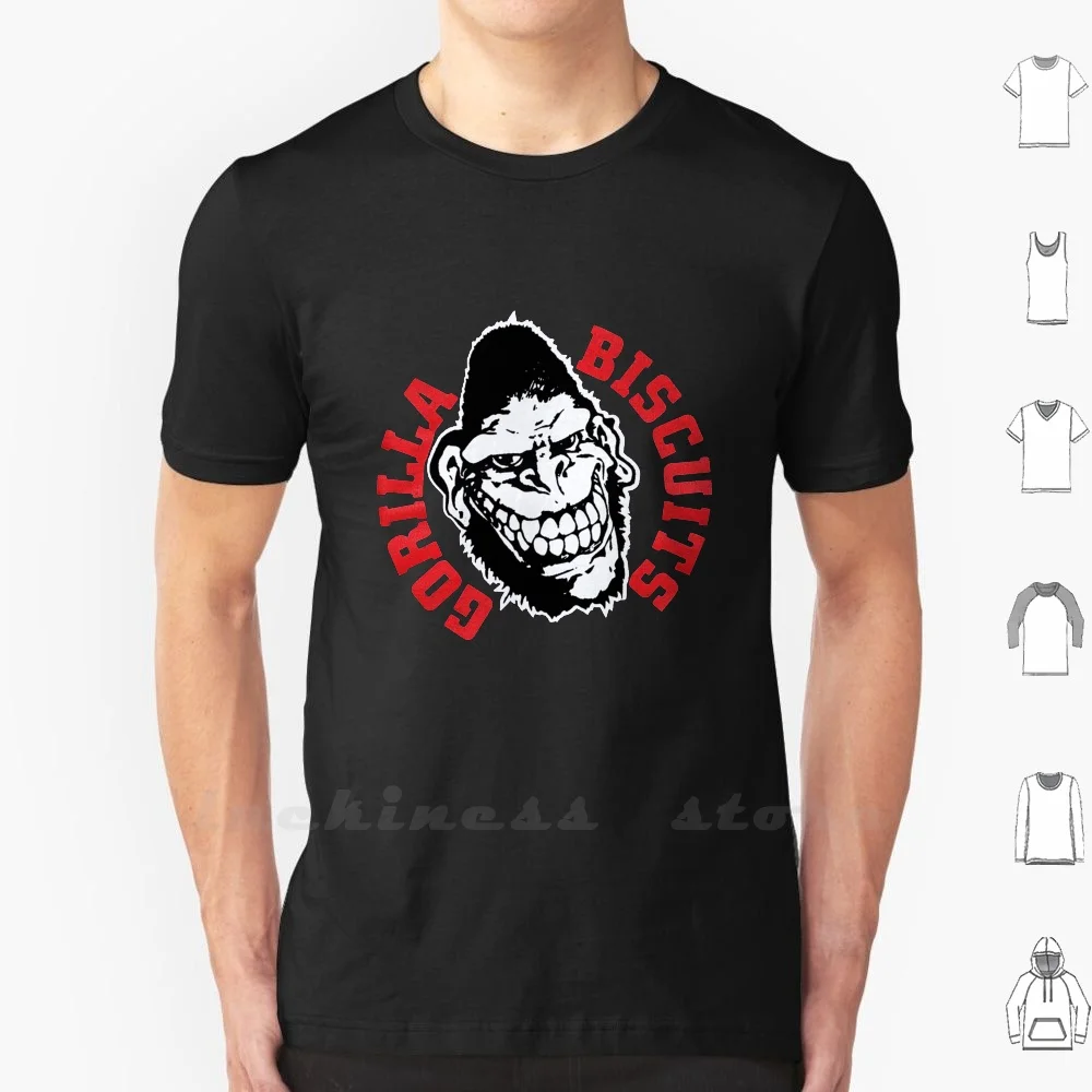 Gorilla Man T Shirt Big Size 100% Cotone Skank Love Birthday Gorilla Biscuits Ska Punk Xmas Biscuit Music Reggae Dub Punk