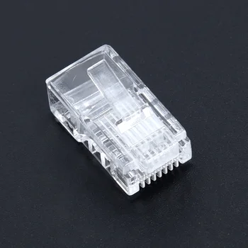 

Gold plated RJ45 Net Network Modular Plug Cat5 CAT5e Connector 8P8C utp Unshielded Modular Rj45 Plug NEW 25/100/ 200/500 PCS