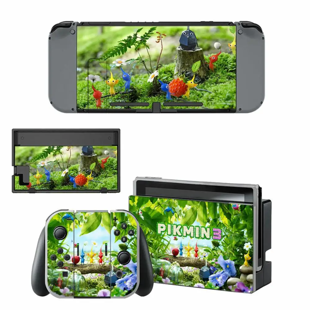 Pikmin 3 Protector Vinyl Skin Sticker For Nintendo Switch NS Console
