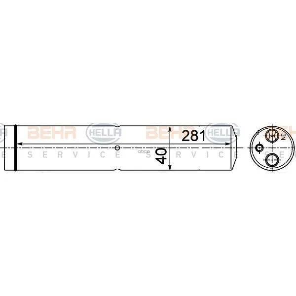 Осушитель Кондиционера Land Rover Discovery/ Range Rover 04- Hella 8ft351193541 HELLA арт. 8FT351193541