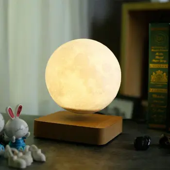 

Magnetic Levitation LED Touch 3D Print Light Bedroom Moon Night Lamp Valentine's Day Birthday Gifts Home Decoration night light